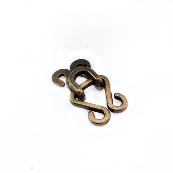 Frog fastening - 20 mm hook-and-eye fastener E 1762