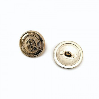 ▷ Blazer Jacket Button Shield Patterned Gold 21 mm - 32 L