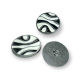 Enameled Line Pattern Shank Button For Clothes Metal 28 mm 44 L B 83