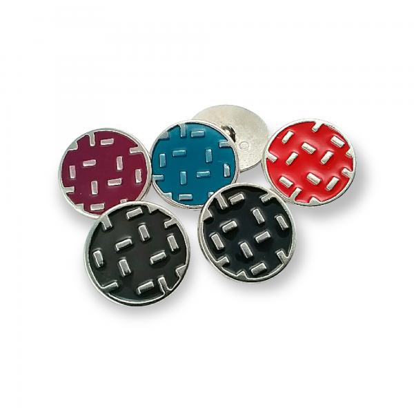 Coat and Jacket Shank Button Metal Button Enameled 25 mm - 40 L E 1078