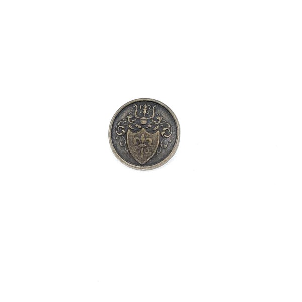 Shank Button Shield Cuffed Blouse and Jacket Cufflinks 15 mm - 24 L E 1252