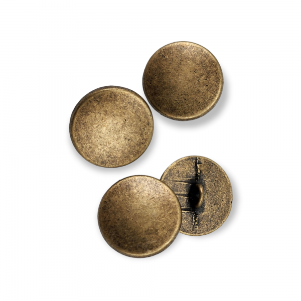 Flat Coin Shape Metal Shank Button 20 mm - 31 L E 1317