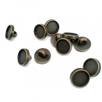 Shank Button Enameled Metal Button 11 mm - 17 L - 0,43 inch E 147
