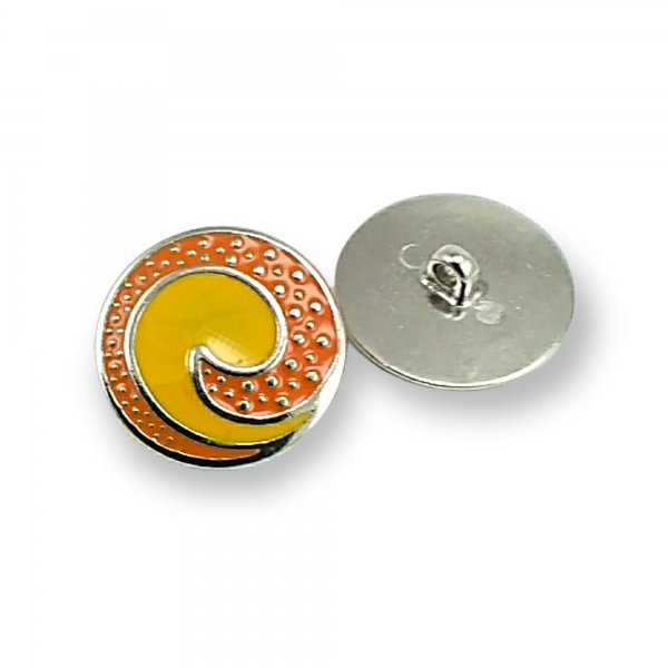 Enamel Shank Button Swirl Pattern Jacket and Coat Button 25 mm - 40 L E 1678