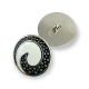 Enamel Shank Button Swirl Pattern Jacket and Coat Button 25 mm - 40 L E 1678