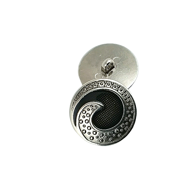 Enamel Shank Button Swirl Pattern Jacket and Coat Button 25 mm - 40 L E 1678