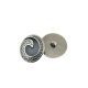 Mineli Ayaklı Düğme 25 mm - 40 boy Girdap Desenli  Ceket ve Kaban Düğmesi E 1678