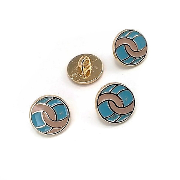 Blouse Shirt Button Enameled Sewing Button 12 mm - 20 L E 1685 MN V1