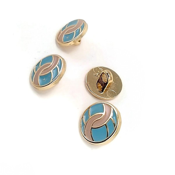 Blouse Shirt Button Enameled Sewing Button 12 mm - 20 L E 1685 MN V1