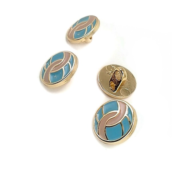 Blouse Shirt Button Enameled Sewing Button 12 mm - 20 L E 1685 MN V1