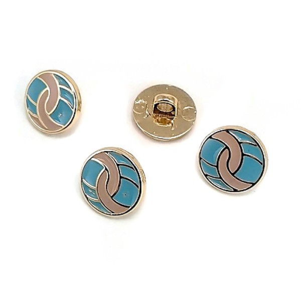 Blouse Shirt Button Enameled Sewing Button 12 mm - 20 L E 1685 MN V1