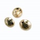 Metal Blazer Ceket Düğmesi Altın Kaplama Gold Rose 15 mm - 24 boy E 1875 G