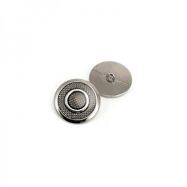 Ayaklı Metal Düğme Şeffaf Mineli Halka Desenli Blazer Ceket Kaban Düğmesi 22 mm 36 Boy E 1949 V1