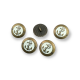 Antik Sarı Mineli Çapa Logolu Blazer Ceket Kol Düğmesi 17 mm - 28 boy E 2044 MN1