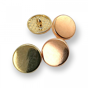 Flat Coin Shape Shank Button 14 mm - 22 L E 2136