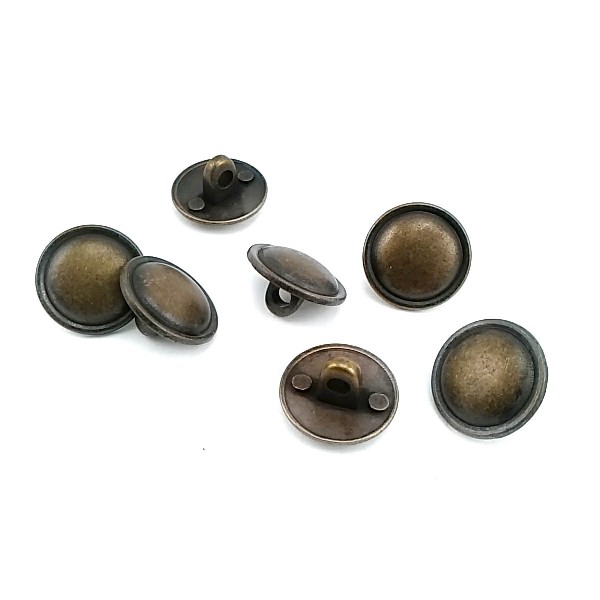 Curved Metal Shank Button 15 mm - 24 L  E 307