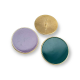 Enameled Shank Button 28.8mm Strained Coin Shape E 674