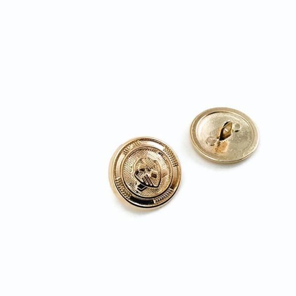 Blazer Jacket Button Shield Patterned Gold 21 mm - 32 L E 965 G