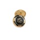 Black Enamel Shield Pattern Blazer Jacket Button 21 mm - 32 L  E 965 V2
