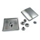 Square and Convex Design Snap Fasteners Button 44 mm B 166