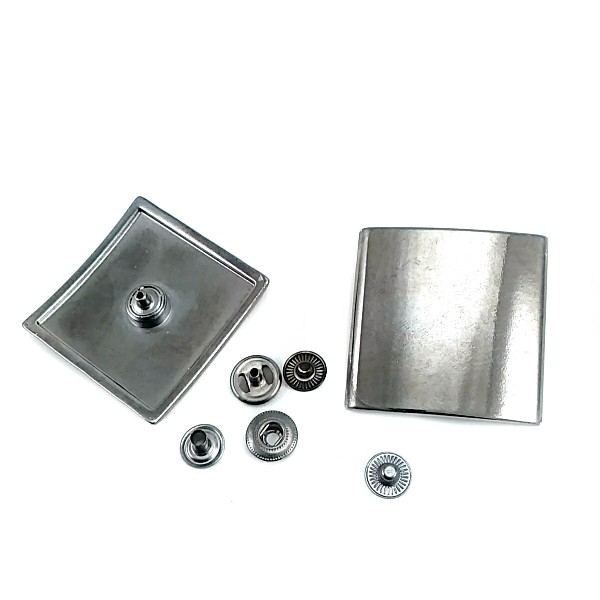 Square and Convex Design Snap Fasteners Button 44 mm B 166
