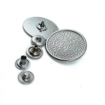 Snap Fasteners Button Patterned 34 mm 54 L B 28