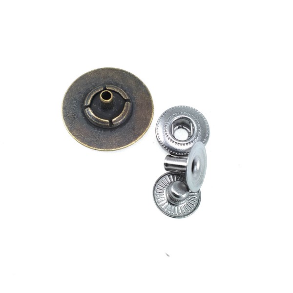 Kaban Çıtçıtı 22 mm - 36 boy Metal Taç Tasarımlı Çıtçıt Düğme E 1140