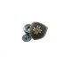 Shield Shape Snap Fasteners Button 20 x 18 mm E 1256