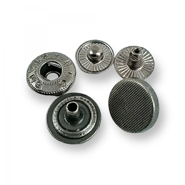 Snap Fasteners Button Striped Design 13 mm 22 L E 1351
