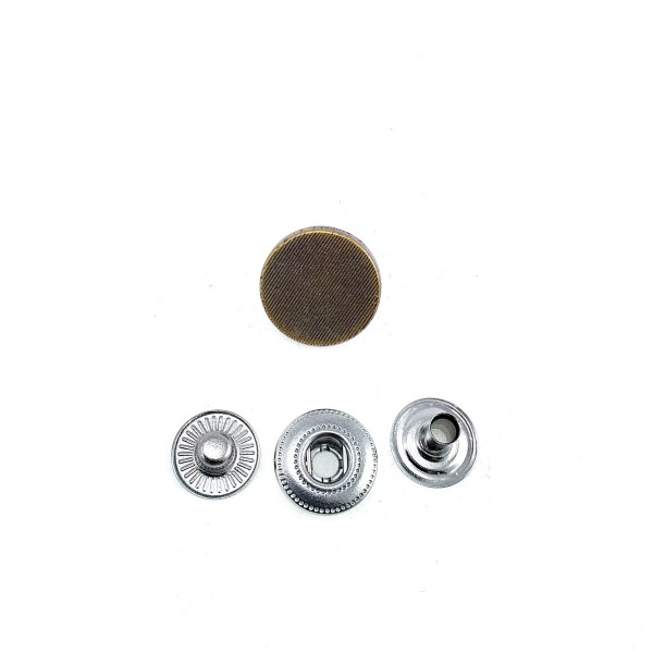 Snap Fasteners Thin Line Pattern Coat Snap Button 15 mm 24 L E 1404