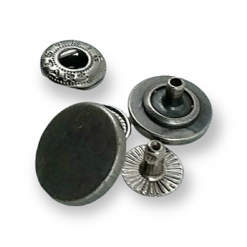 Snap Fasteners Thin Line Pattern Coat Snap Button 15 mm 24 L E 1404