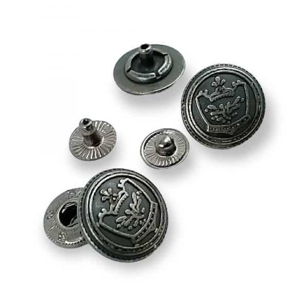 Çıtçıt Düğme Taç Logolu 17 mm 27 boy E 1449