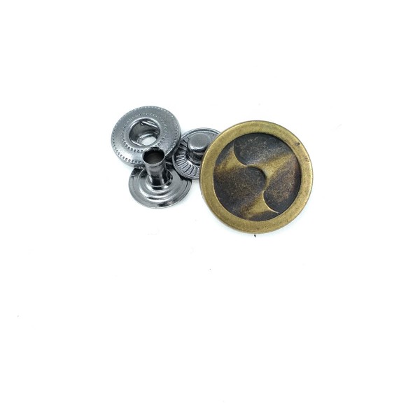 Şık Desenli Çıtçıt Düğme 17 mm - 27 boy E 1457