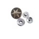Metal Yıldız Tasarımlı Çıt çıt Düğme 17 mm - 27 boy E 1482