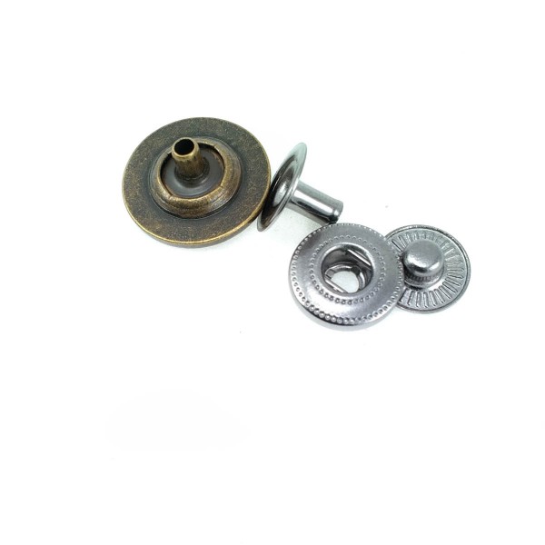 Logo Patterned Snap Fasteners Button 17 mm - 27 L E 1492