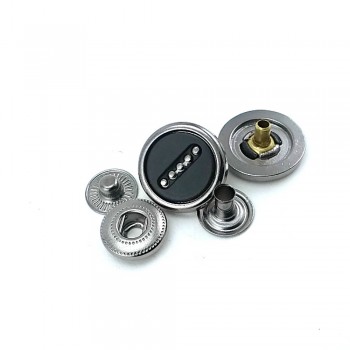 Enameled Coat Snap Fasteners Button 17 mm 27 L E 1555