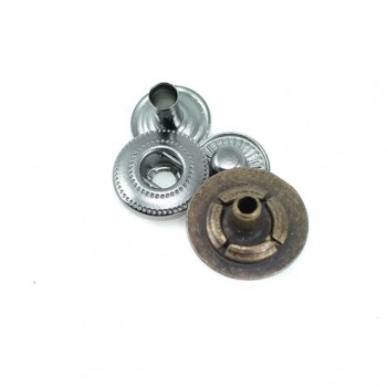 Metal Snap Fasteners Half Ball Button 13 mm - 22 L E 160