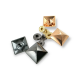 Pyramid Shape Snap Fasteners Button 24x24 mm E 1696