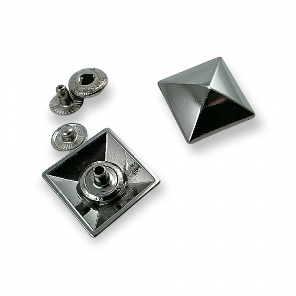 Pyramid Shape Snap Fasteners Button 24x24 mm E 1696