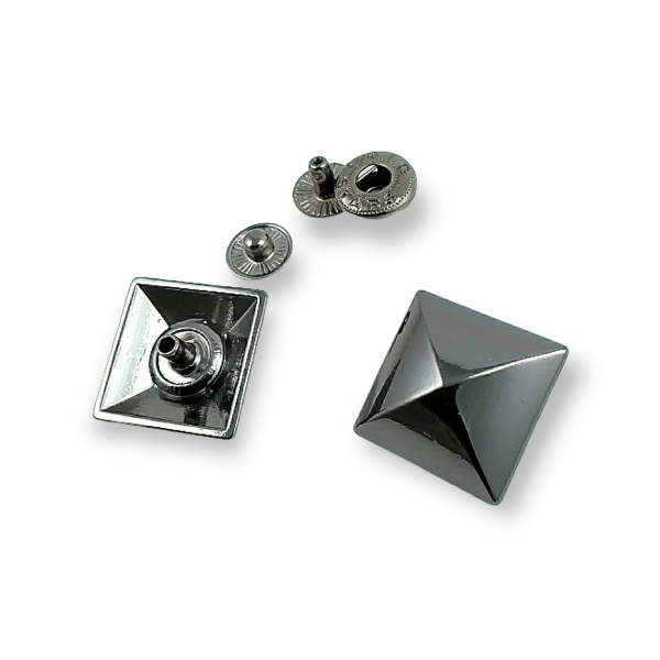 Pyramid Shape Snap Fasteners Button 19 x 19 mm E 1697