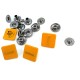 Snap Fasteners Multi Color Square Shape Patterned 15 x 15 mm E 170 MC