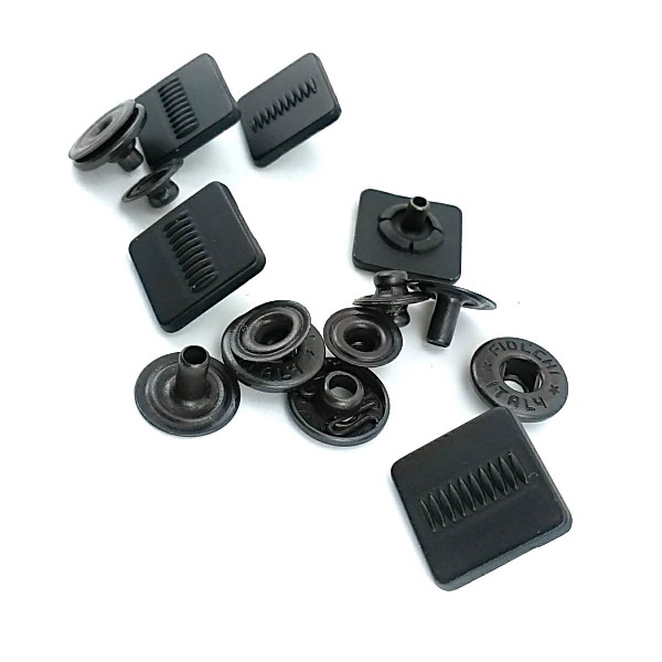 Çıtçıt Düğme Kare Şekil Siyah 15 x 15 mm E 170 MC