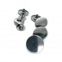 Flat Coin Shape Snap Fasteners Button 15 mm - 24 L E 1784