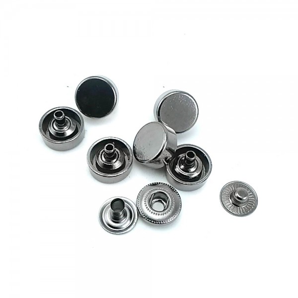 Flat Shape Snap Fasteners Button 11 mm 20 L E 1857