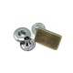 Zamak Snap Fasteners Button Rectangular Shape 17 x 8 mm E 220