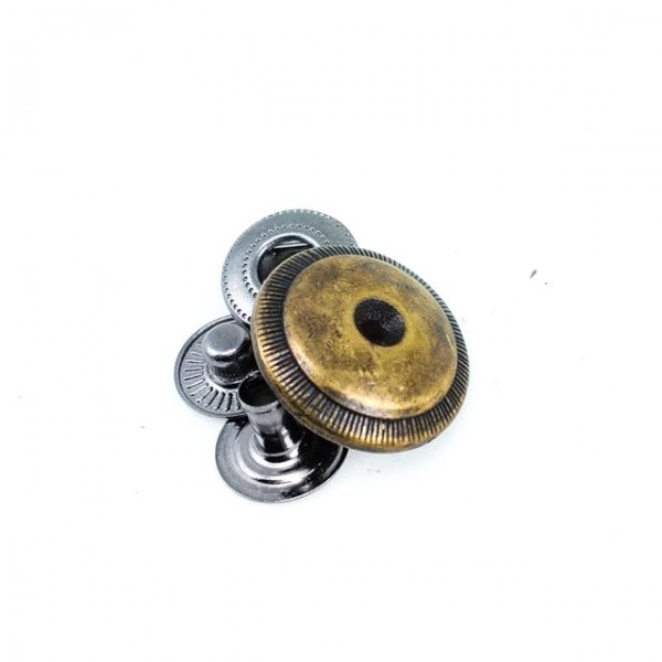Taşlı Çıtçıt Düğme Kenar Desenli 18 mm 28 Boy E 278