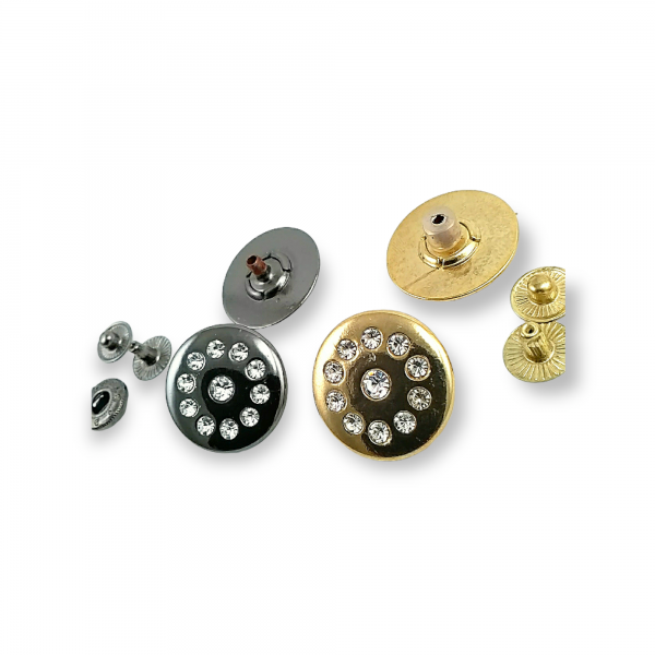 Rhinestone Snap fasteners Button 22 mm 36 L E 292