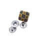 Snap Fasteners Button Square Domino Pattern 15 x 15 mm E 293