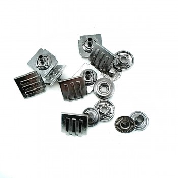 Square Snap Fasteners Button 14 x 14 mm E 347