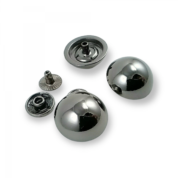 Ball Button Zamak Snap Fasteners Button 19 mm 30 L E 367